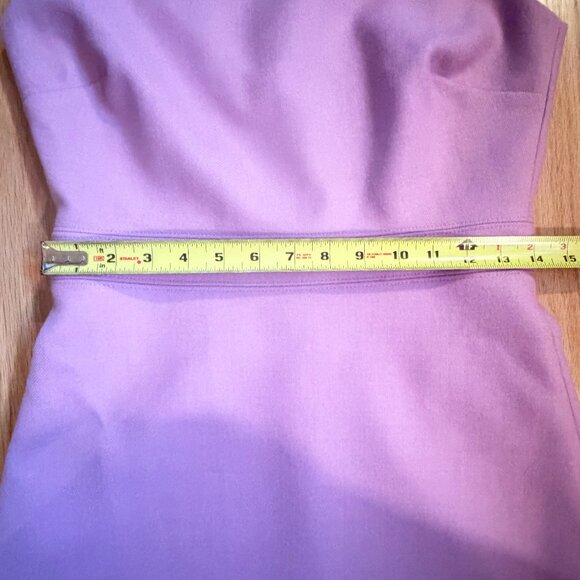 J.Crew Lavender Double Serge Wool Fit & Flare Dress Sleeveless Sz 4 - Picture 8 of 11
